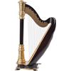 Generico Modello di arpa in miniatura, strumento harap in miniatura | Modello di strumenti musicali per la scrivania - Desktop decorativo Figura da 5,5 pollici, decorazione della casa Ornamento per decorazioni