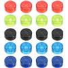 QUARKZMAN 20 Pc Tappi Pedale Chitarra 3/8 Nero Rosso Verde Blu Blu Scuro | Coperture Bottoni Pedale Plastica Copertura Superiore Pedale, per Bottoni Pedali Effetti Chitarra