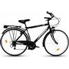 Bicicletta Uomo Schiano X-Road 1.0 Steel 28" 6 Velocità - City Trekking Nera