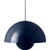 tradition &tradition - Sospensione FlowerPot - Blu - Alluminio laccato - Designer Verner Panton