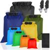 VFANDV Sacca impermeabile 8 Pezzi, 1.5/2.5/3/3.5/5/8L/10L/13L Borsa Impermeabile Sacchetti Asciutti Sacca Impermeabile Mare Impermeabili Sacchetto Asciutto per Snorkeling Viaggi Rafting Campeggio