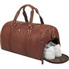 STILORD Ventura Borsa da Viaggio in Pelle Uomo Grande 40L Weekender con Scomparto Scarpe Bagaglio Duffle Bag Vintage per Viaggi Palestra e Handbag Colore:maraska - marrone