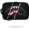 SPRAYGROUND Pochette e beauty Nero Center Rip Revealing Grey Check TOILETRY