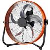Generic Ventilatore industriale a tamburo, 250 W, ad alta velocità, in metallo resistente, 4 velocità, inclinazione di 130°, con ruote, maniglia per patio, magazzino, commerciale
