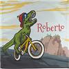 LolaPix Tovaglioli bambini nome. Tovaglioli stoffa. Tovaglioli personalizzati. Vari disegni. BIKE