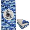 stampringt Asciugamano da spiaggia super grande Camo Shark per ragazzi adulti, grande tessuto per asciugamano in microfibra super spesso, 75 x 150 cm
