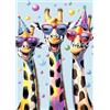 AIRDEA Giraffe Cartone Animato Diamond Painting, Cappelli da Festa Diamond Painting Kit Completo, Diamantini Crystal Art Hobby Creativi Adulti Decorazione per Casa 30x40 cm
