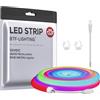 BTF-LIGHTING Striscia LED Neon RGB Indirizzabile WS2811 360° Luce Rotonda Flessibile 1M 50LEDs/M DC12V IP67 per Casa Luci Sfondo TV Giochi Festa con Effetti Inseguimento (Solo Striscia)
