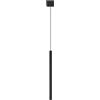 FOSKE Volio 1 | Lampadario a Sospensione 1 Luce, Nero, G9 | 1 paralume tubolare, attacco G9 max 8 W LED, altezza regolabile | per soggiorno, cucina e camera da letto