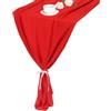 sourcing map 2 runner da tavola in chiffon rosso, 3 m, 69,8 x 299,7 cm, leggero ed elegante, romantico, decorazione da tavolo per feste di nozze