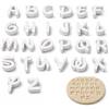 Gemejutor Set di Timbri con Lettere per Argilla, 26 Pezzi, Alfabeto Utensili da Modellare per Polymer Clay Fimo e Ceramica, Accessori Fai da Te per Ciondoli Personalizzati, Gioielli, Targhette e