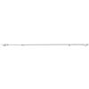 Generico Asta per Tende Estendibile in Ferro e Resina, Disponibile in Bianco, Nero, Oro e Argento, 70-120cm o 120-210cm, Diametro 11-13mm, Montaggio a Parete con Decorazioni Eleganti (BIANCO, 120-210)