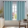 Deconovo Tende Oscuranti per Interni, 2 Pannelli, 117x138 cm, Azzurro | Termiche Isolanti Caldo e Freddo, Attenuano i Rumori, Moderne ed Eleganti con Occhielli, per Camera e Soggiorno