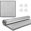 Generic Pellicola Oscurante per Lucernario Mansarda Finestre Alluminio Isolante Termico, Tenda Senza Fori con Ventose Protezione Solare Scuri Tetto Bagno Camera Cucina Porta Interno(Grigio,90x90cm)