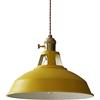 Chao Zan Lampada a Sospensione Industriale Vintage in Metallo Retro Paralume in Ferro Battuto Lampadario a Sospensione Antica plafoniera per Cucina Sala da Pranzo Soggiorno, Rosso giallo blu verde (giallo)