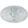 Eglo lampada da soffitto Clemente, lampada da soffitto a 3 | luci, elegante, lampada da soggiorno in acciaio e cristallo cromato, trasparente, lampada da cucina e ingresso, E27