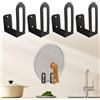 TESSTSY 4 Pezzi Porta Tagliere Sotto Il Mobile, Supporti Per Tagliere Da Appendere, Supporto Per Coperchi Da Cucina, Porta Taglieri, Organizer Per Taglieri, Per Riporre Coperchi Di Pentole, Taglieri, Piatti