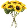KARELLS 6 Pezzi Girasoli Finti per Decorazioni, 60cm Fiori Finti da Esterno, Girasoli Finti per Decorazioni,Girasole Finto,per Tavolo,Matrimonio, Festa,Soggiorno
