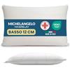 Michelangelo HomeRelax Cuscino Basso Ragazzi + Federa Extra