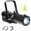 wecan Proiettore Leko Profil LED 100W Zoom 15°-28° DMX512 2700K/7500K Caldo/Freddo, Fuoco Manuale, 4 Lamelle, Luci Sceniche Mostre Gallerie