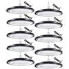 TODEHI 10pcs 300W UFO Faretto LED Bianco Freddo Lampada da Officina Garage | IP65 LED Industriale Interni LED Luce Bianca fari Led da esterno Faretto High Bay Light per Industriale Fabbrica Parcheggio