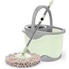 ZJGFCB MOP e secchio con set di lottaio, mop spin e secchio, mop rotanti per pulizia del pavimento, supporto in acciaio inossidabile microfibra MOP a rotazione