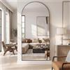 Vortisys Specchio da Terra e da Parete 171x76cm, Cornice in Alluminio | Specchio ad Arco Grande con Vetro di Sicurezza Antischeggia, Specchio Lungo per Camera da Letto, Ingresso