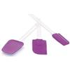 Silikomart | Set da 3 Spatole Viola in Silicone, Misure 10 x 10 x 225 mm