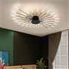 minifair Plafoniera moderna a LED 28 teste Lampada da soffitto a incasso nera Lampadari con paralume in acrilico per camera dei bambini Camera da letto Soggiorno Luce a forma di fiore neutra 4000K