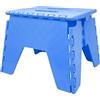 Generico Sgabelli per camerette bagno cucina giardino per bambini e adulti in PVC con maniglia portata fino 150 kg (25 x 21 x 21 cm, Blu)