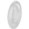 Generic Set di 10 palline decorative natalizie piatte in plastica trasparente, riempibili, fai da te, decorazione per albero, matrimoni, caramelle, da appendere, per feste, decorazioni per la casa (B, 11 cm)