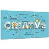 ConKrea Quadro su Tela Canvas - INTELAIATO - Pronto da Appendere - Motivazionale - Idee Idea Psicologia - Marketing - 100x50cm (cod.2240)