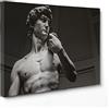 ConKrea Quadro su Tela Canvas - INTELAIATO - Pronto da Appendere - David Michelangelo - Museo - Firenze - 50x70cm - Senza Cornice - (cod.1907)