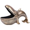 Generic Ciotola a forma di balena - Figura di balena - Scultura in resina di balena con bocca aperta, ciotola per chiavi, figura decorativa per casa, soggiorno, camera da letto, ingresso, perfetta per caramel