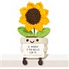 Giftasy Regalo 18 Anni Ragazza, Regali Compleanno 18 Anni - Girasole All'Uncinetto | Regali x 18 Anni Ragazza, Regali per Compleanno 18 Anni Ragazza, Regalo Donna per Diciottesimo