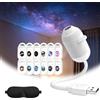 YUUMBREXO Proiettore Stelle Soffitto, Plug-and-play Hd Star Projector, USB Proiettore Soffitto, 3/6/12/24 Proiezione, Diapositive Regolabili a 360° per Parete Soffitto Camera
