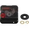ZYWUOY Kit meccanismo orologio alimentato a batteria, ricambio movimento orologio al quarzo, meccanismo orologio da parete parti di ricambio motore fai da te (albero 12,4 mm (filettatura 4,5 mm)