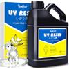 YumCraft Resina UV - 500 g Resina Epossidica UV Trasparente Basso Odore per Creazione di Gioielli Resin, Artigianato in Resina, Pittura - Colla Resina UV Indurimento rapido per DIY Colate, Stampo