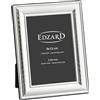 EDZARD Cornice Urbino (foto 9x13 cm) placcata argento antiossidante | Cornice placcata argento per foto 9x13 cm, con rilievo sfaccettato, retro in velluto, da tavolo, portafoto