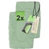 Emily´s Check Emily's Check - Set di 2 federe per cuscino cervicale, 35 - 40 x 55 - 60 cm, regolabili, per cuscino ergonomico cervicale, morbido, traspirante e solido, 1596 - 2323, S, verde salvia