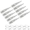 PATIKIL 10pz Corsetto Decorativo Supporto Spilla Spillone 41mm Argento Tono