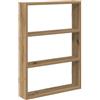 vidaXL Scaffale a Parete Rovere Artigianale 43x9x60 cm Truciolato