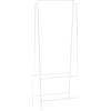 vidaXL Appendiabiti 59x35x150 cm Bianco
