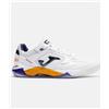 Joma Scarpe Calcio Futsal sala Joma Top Flex PLUS 2602 Vera pelle Indoor Bianco