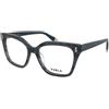 Furla VFUA95 0GBL | Occhiali da Vista Graduati | Prova Online | Plastica | Cat Eye | Blu, Trasparente | Adrialenti