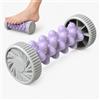 JAPORIA Rullo Massaggiatore Piedi, Massaggio per Gambe e Polpacci (Viola) | Rilassamento, Facile Da Trasportare, Per Muscoli e Benessere - Casa, Ufficio, Viaggio