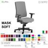 SEIPO MASK SOFT TIPO 1 MK0025 Poltrona schienale alto imbottito braccioli Movimento sincronizzato "R4" SEIPO ECOPELLE D2