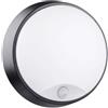 CENTURY PLAFONIERA LED OASI TONDA NERA SENSORE 14W