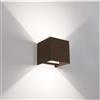 CENTURY APPLIQUE LED UPDOWN QUADRO CORTEN 10W