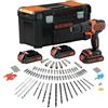 BLACK&DECKER TRAPANO PERCUSS. BDCHD181B3A-QW 18V 3 B. 120ac